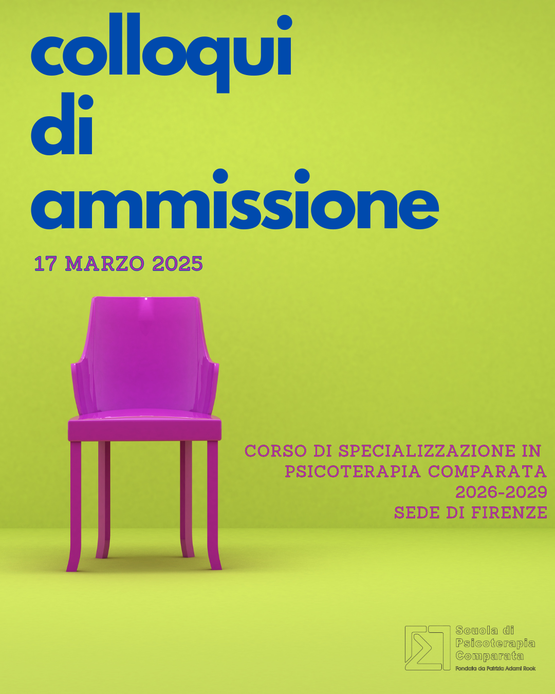 Colloqui di ammissione – 17 marzo 2025