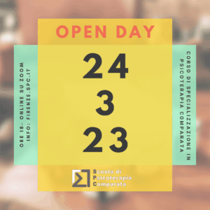 Open Day Corso di Specializzazione in Psicoterapia Comparata – 24 marzo 2023
